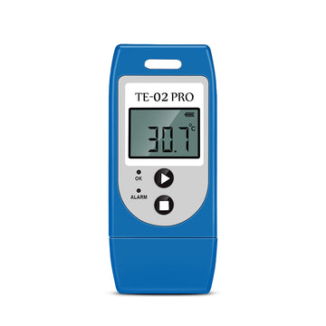 TE-02 PRO Temperature logger with Auto PDF CSV Report for Transportation -30°C ~+60°C